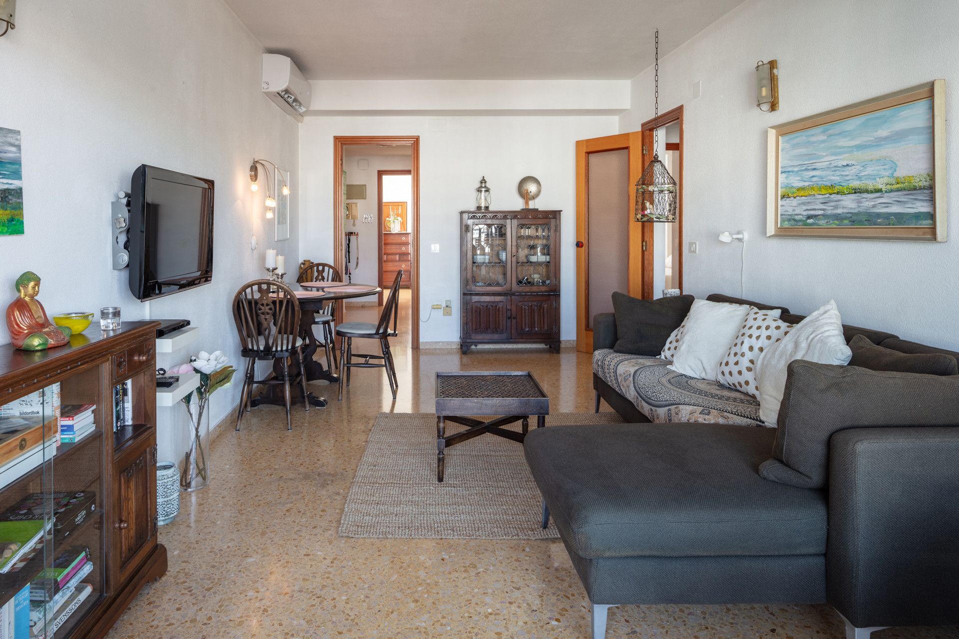 Living room of Apartment for sale in Jávea / Xàbia  with Air Conditioner