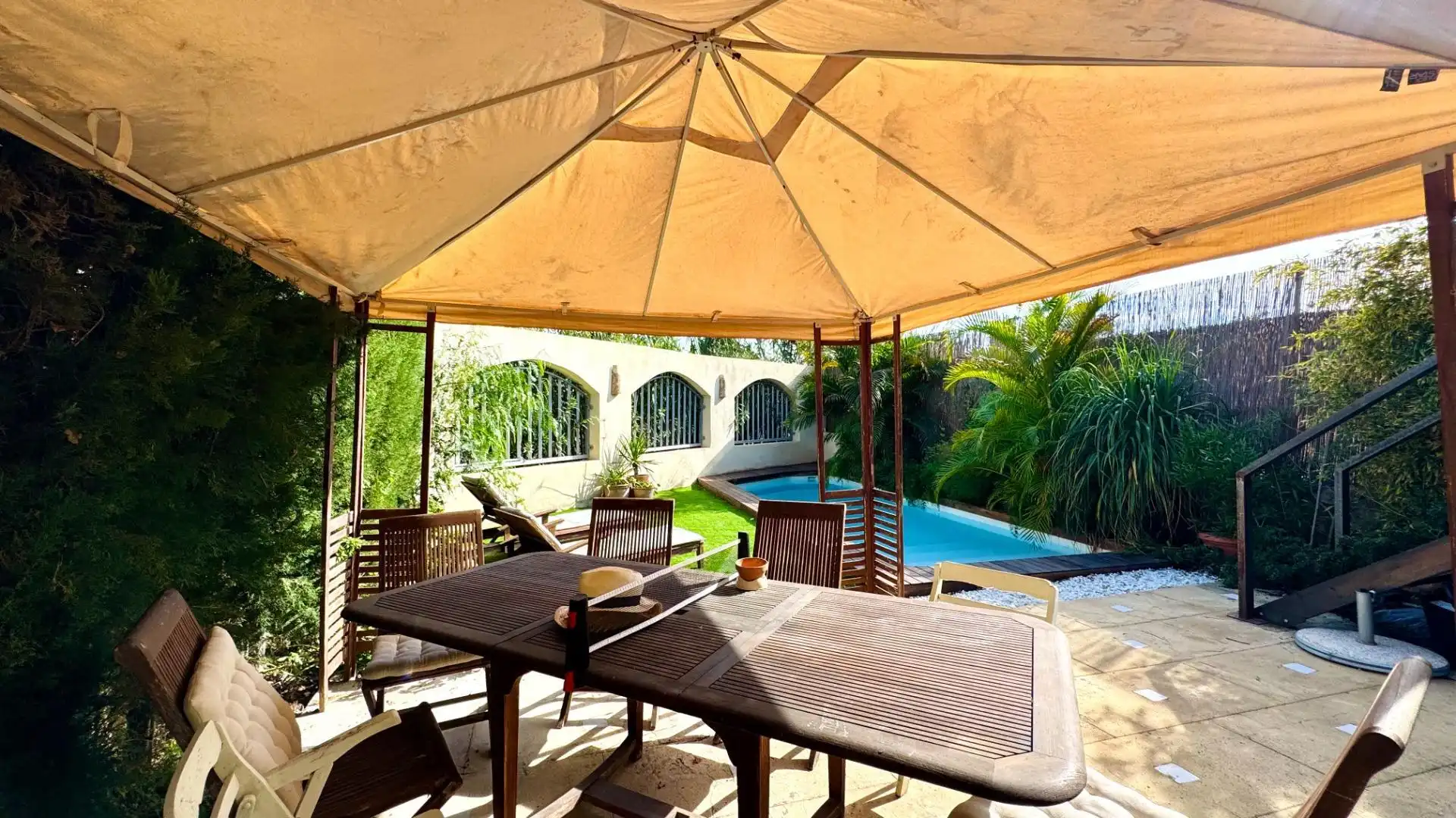 Terrassa de Casa o xalet en venda en Alicante / Alacant amb Jardí privat, Terrassa i Piscina