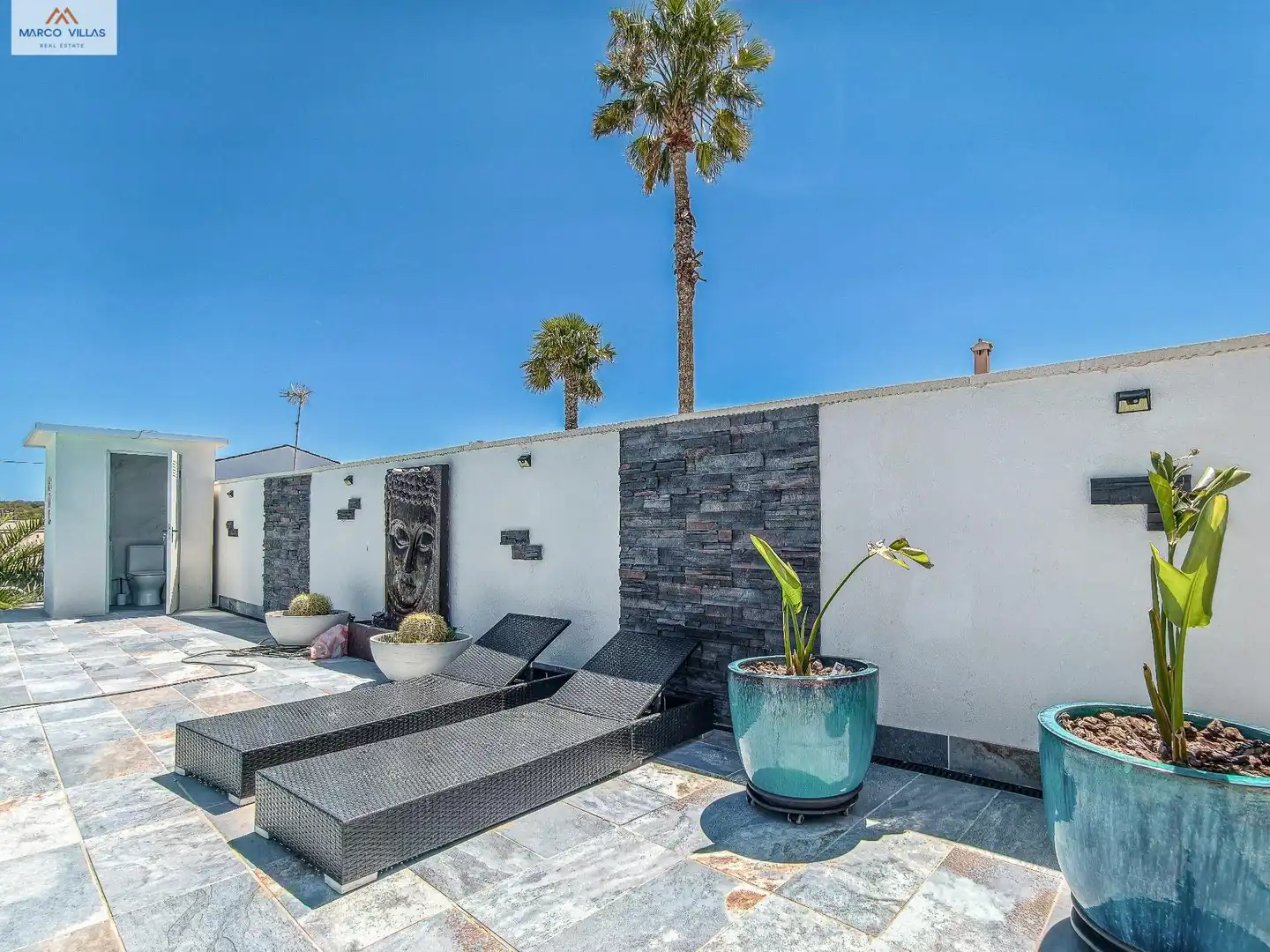 Terraza de Casa o chalet en venta en San Fulgencio con Aire acondicionado, Jardín privado y Piscina
