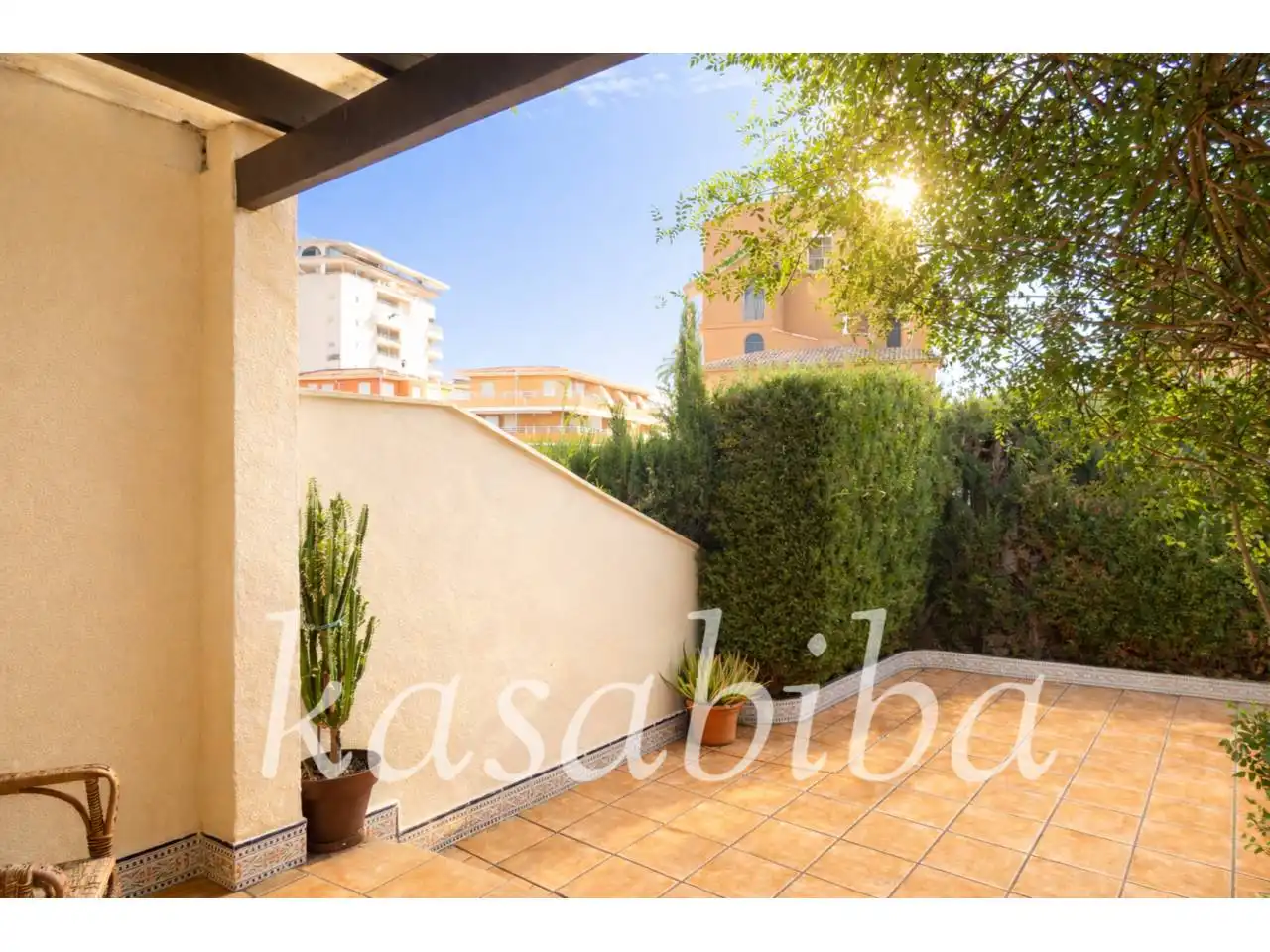 Jardín de Casa adosada en venta en Tavernes de la Valldigna con Terraza y Piscina comunitaria