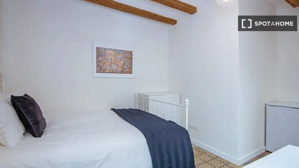 Habitación de Piso de alquiler en Barcelona con Aire acondicionado, Calefacción y Amueblado