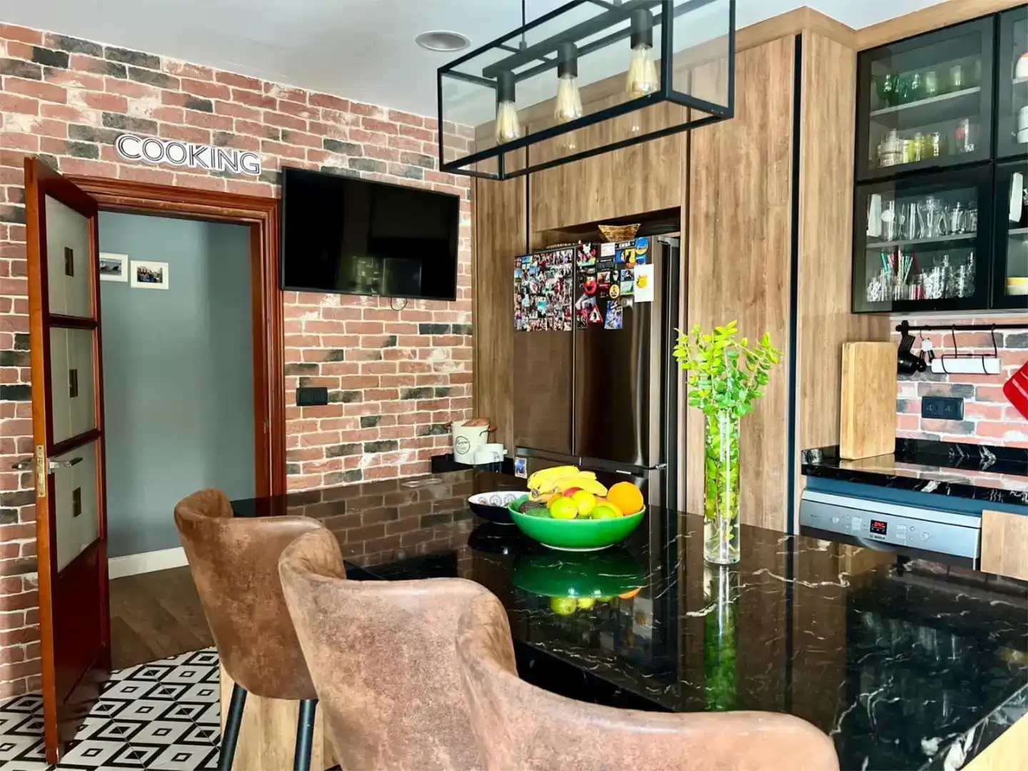 Cocina de Casa o chalet en venta en Campos con Aire acondicionado y Piscina