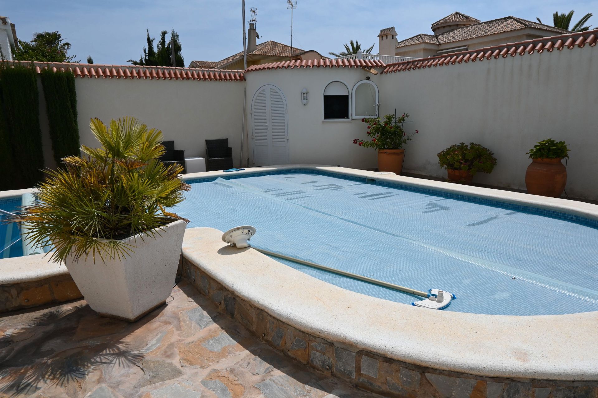 Swimming pool of House or chalet for sale in La Manga del Mar Menor  with Air Conditioner, Heating and Private garden