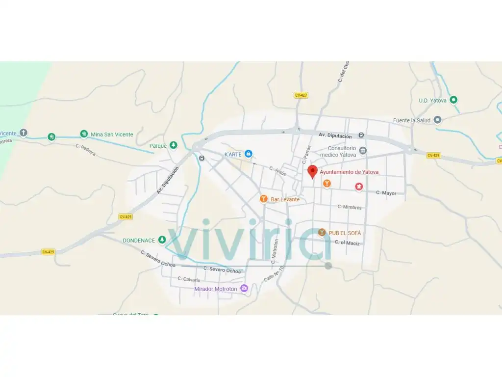 Vista exterior de Piso en venta en Yátova