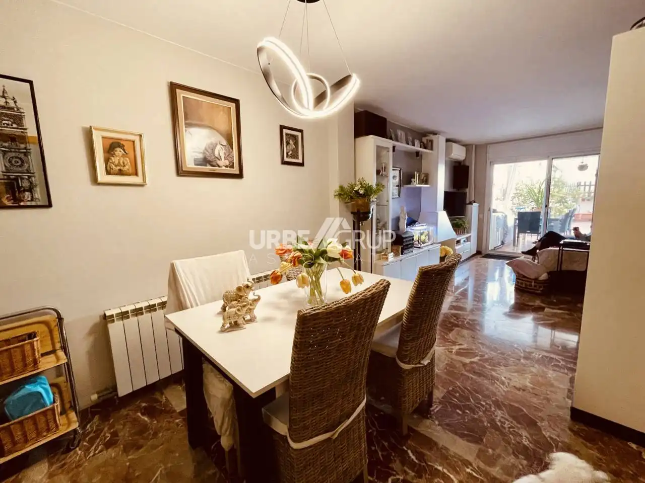 Esszimmer von Wohnung zum Verkauf in Terrassa mit Klimaanlage, Heizung und Privatgarten