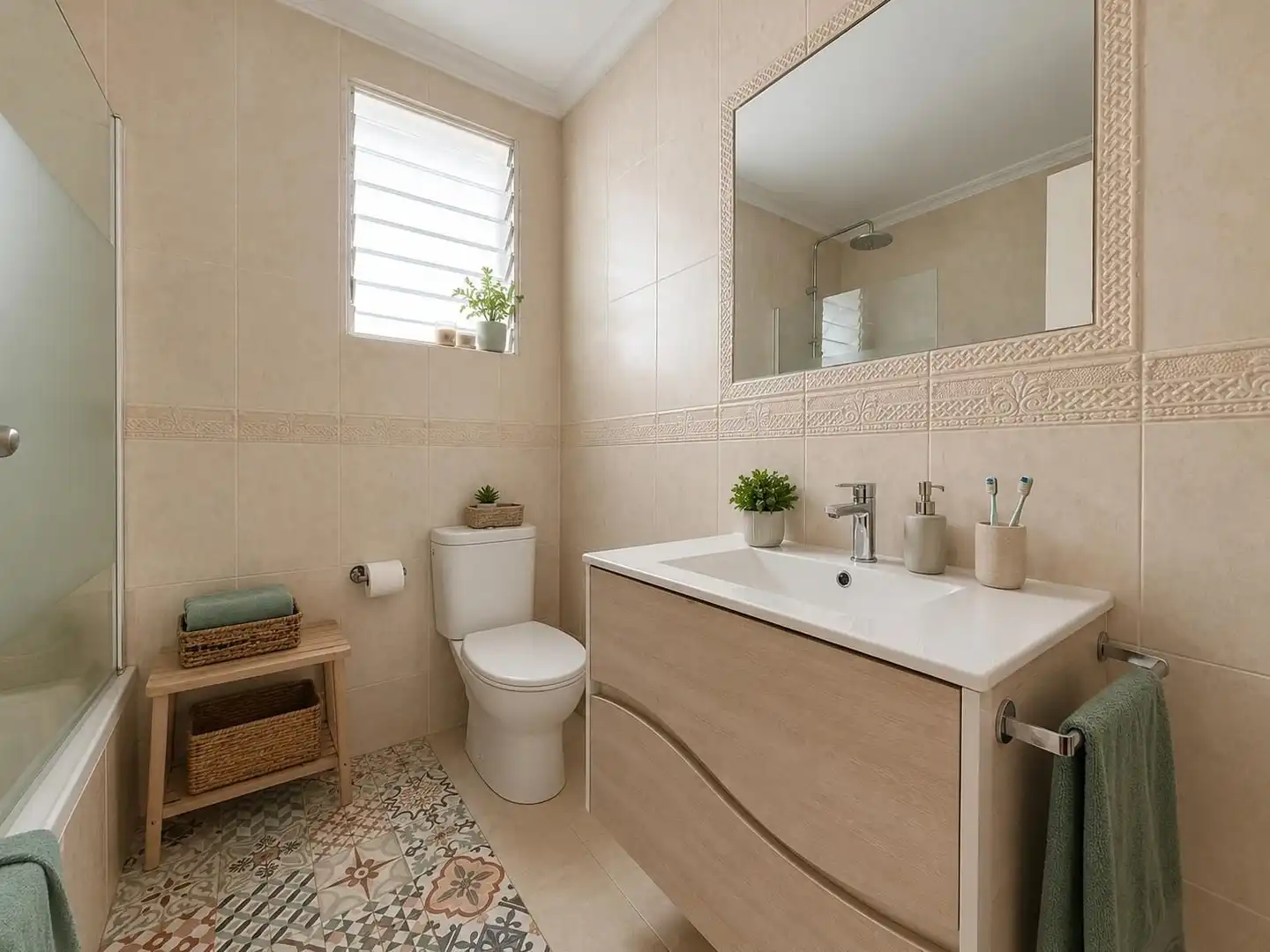 Bathroom of Flat for sale in Sevilla  with Air Conditioner and Terrace