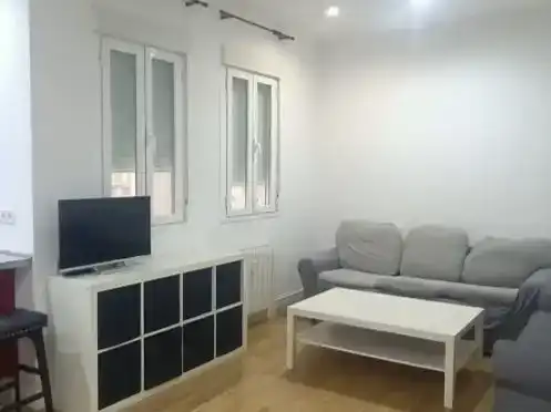 Living room of Flat for rent in  Madrid Capital  with Air Conditioner