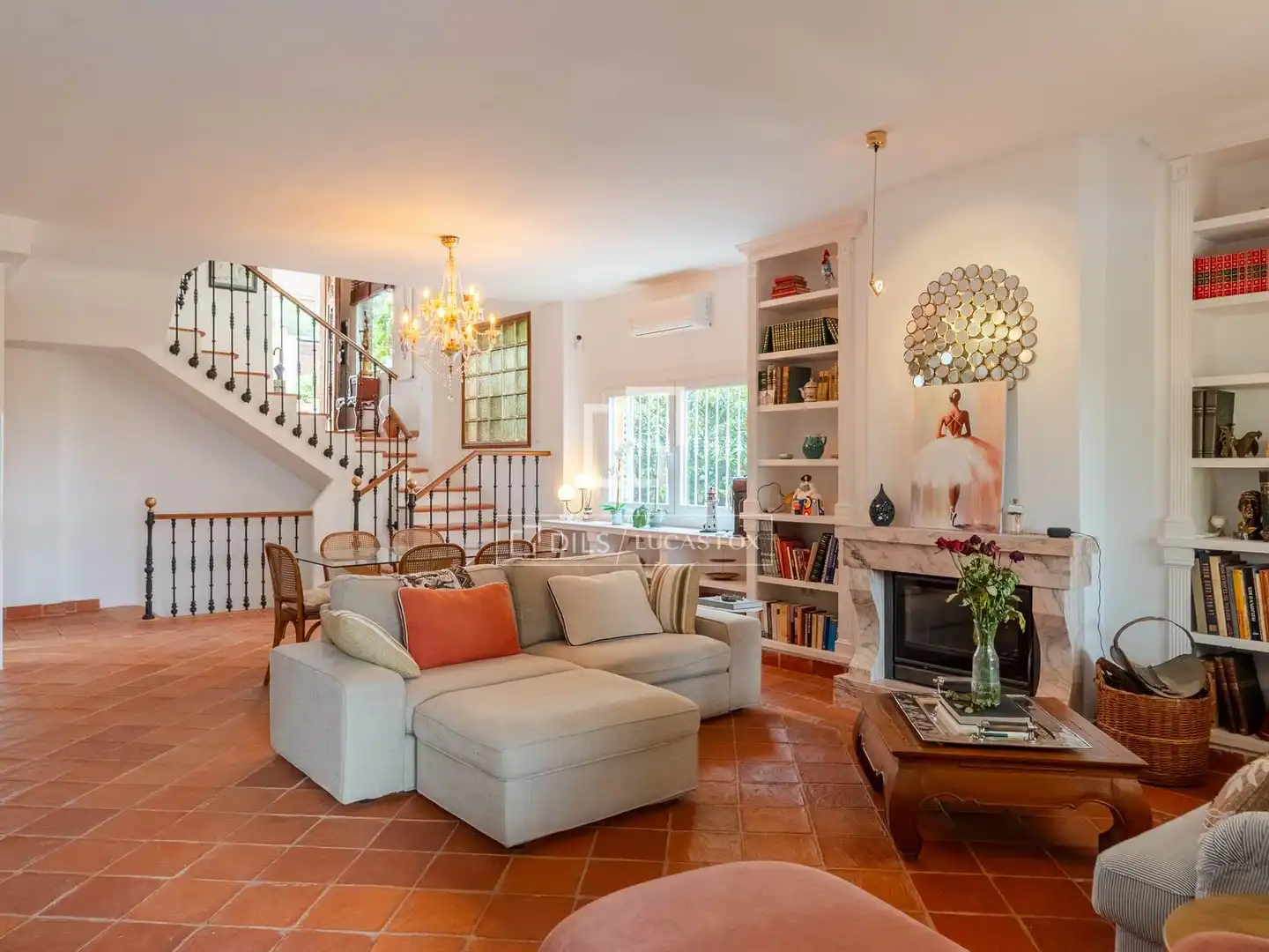 Living room of Houses for rent in L'Eliana  with Air Conditioner, Heating and Private garden