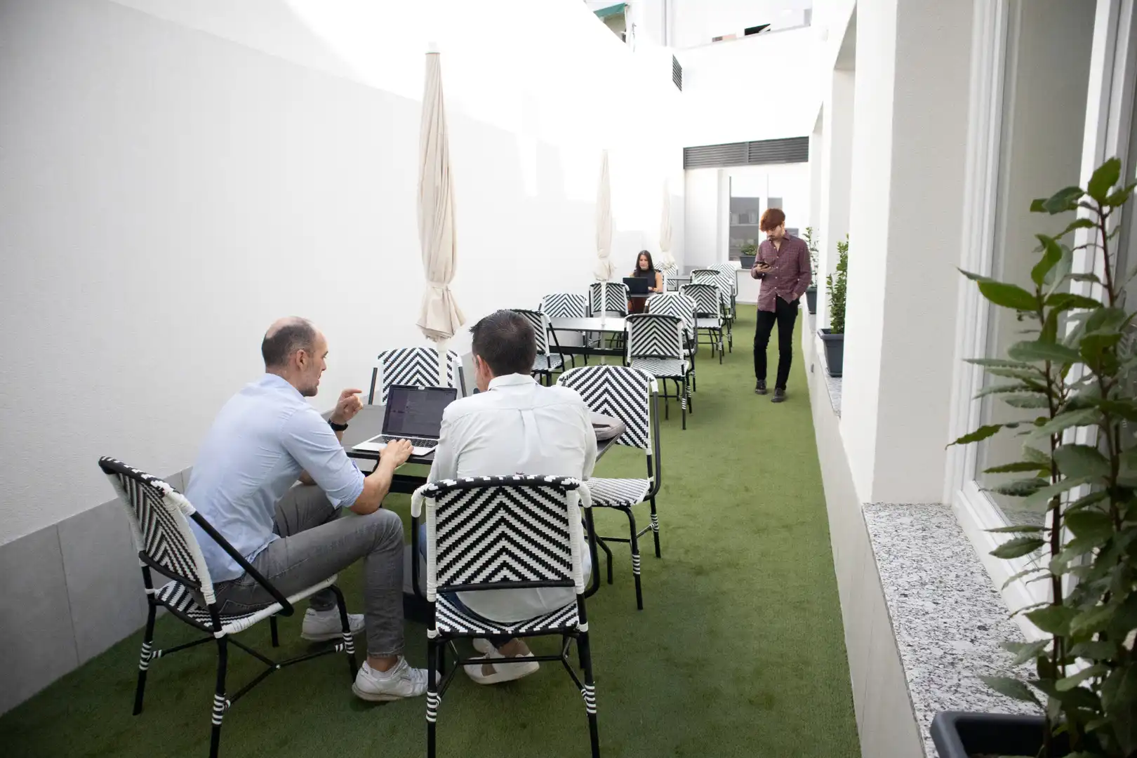Terrace of Office for rent in Madrid  with Air Conditioner, Heating and Furnished