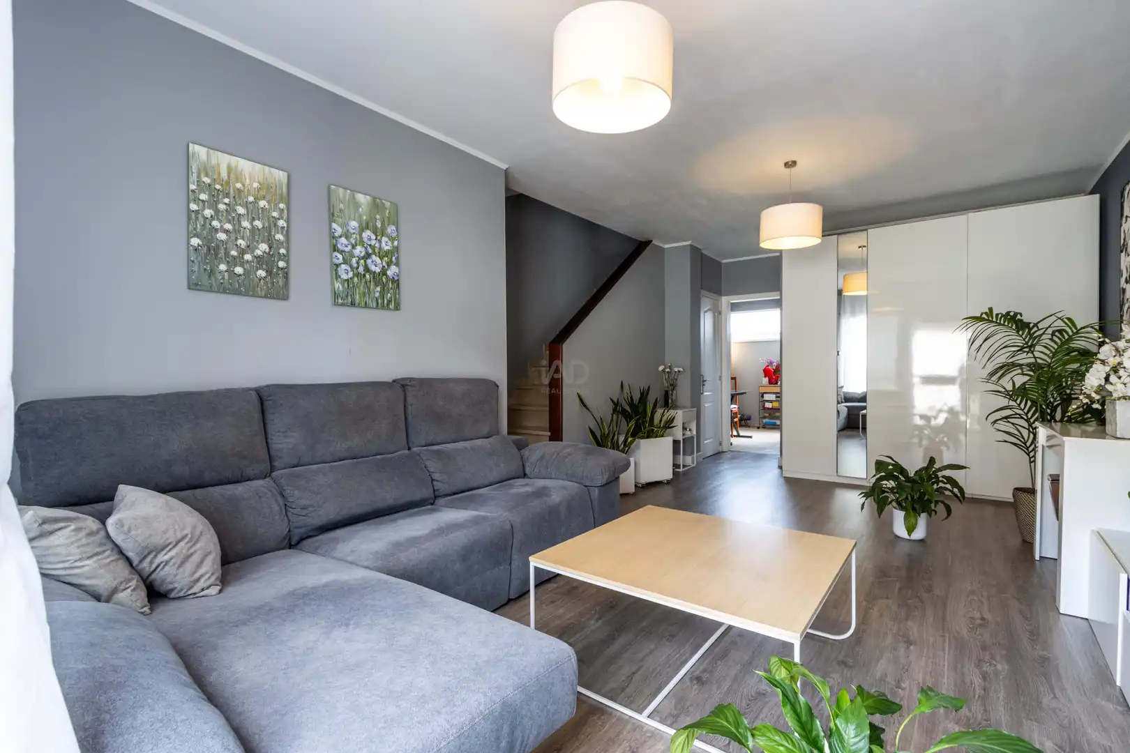 Sala de estar de Casa adosada en venta en Mollet del Vallès con Aire acondicionado, Calefacción y Terraza