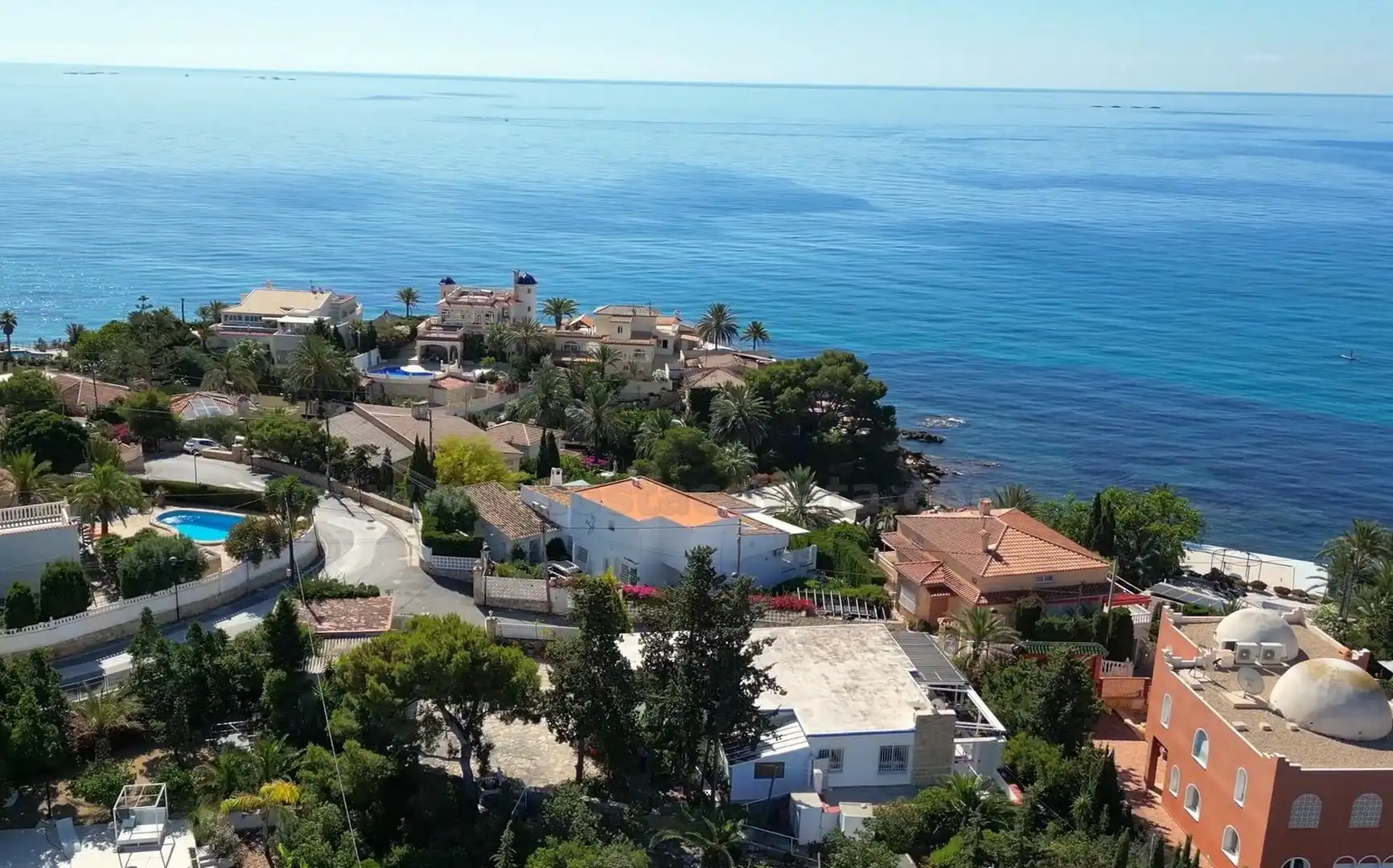 Außenansicht von Haus oder Chalet zum Verkauf in El Campello mit Klimaanlage, Privatgarten und Terrasse