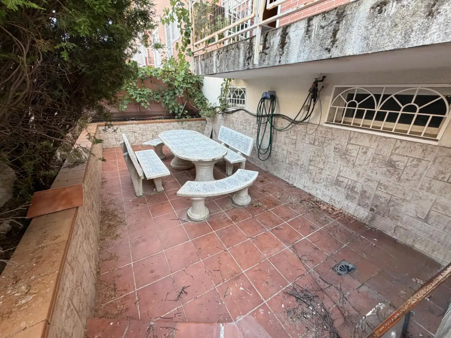 Terrassa de Casa adosada de lloguer en Alcorcón amb Calefacció, Jardí privat i Moblat
