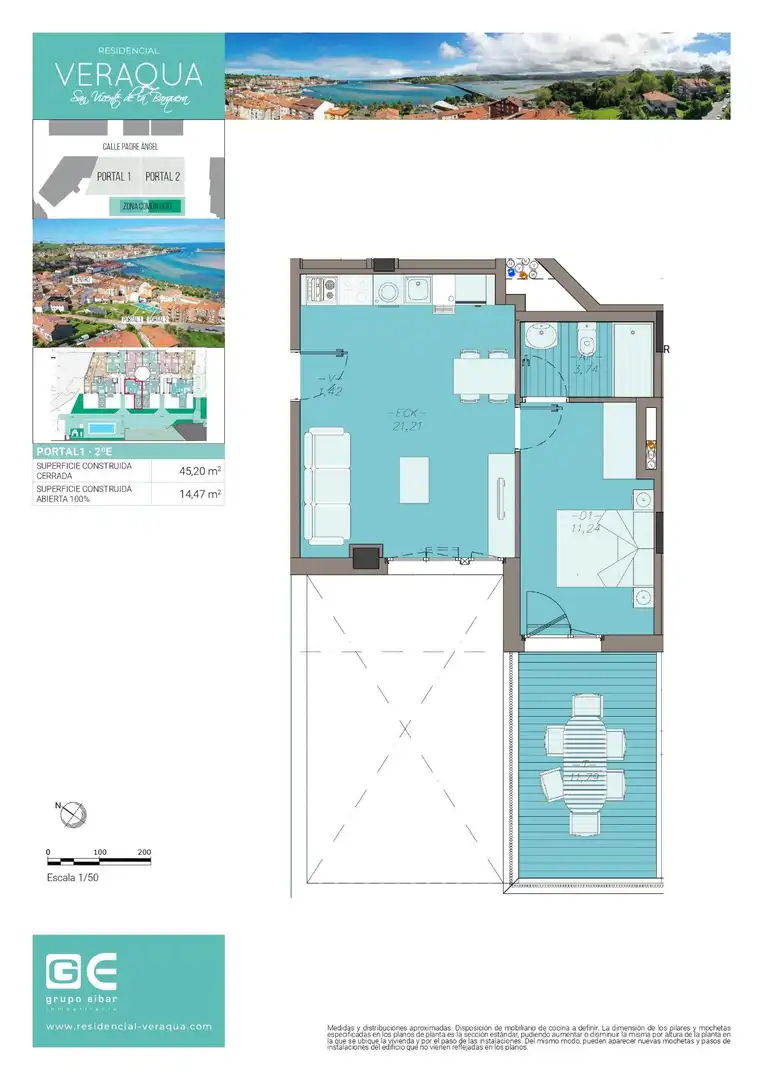 Piso con ascensor en venta en San Vicente de la Barquera, imagen 14