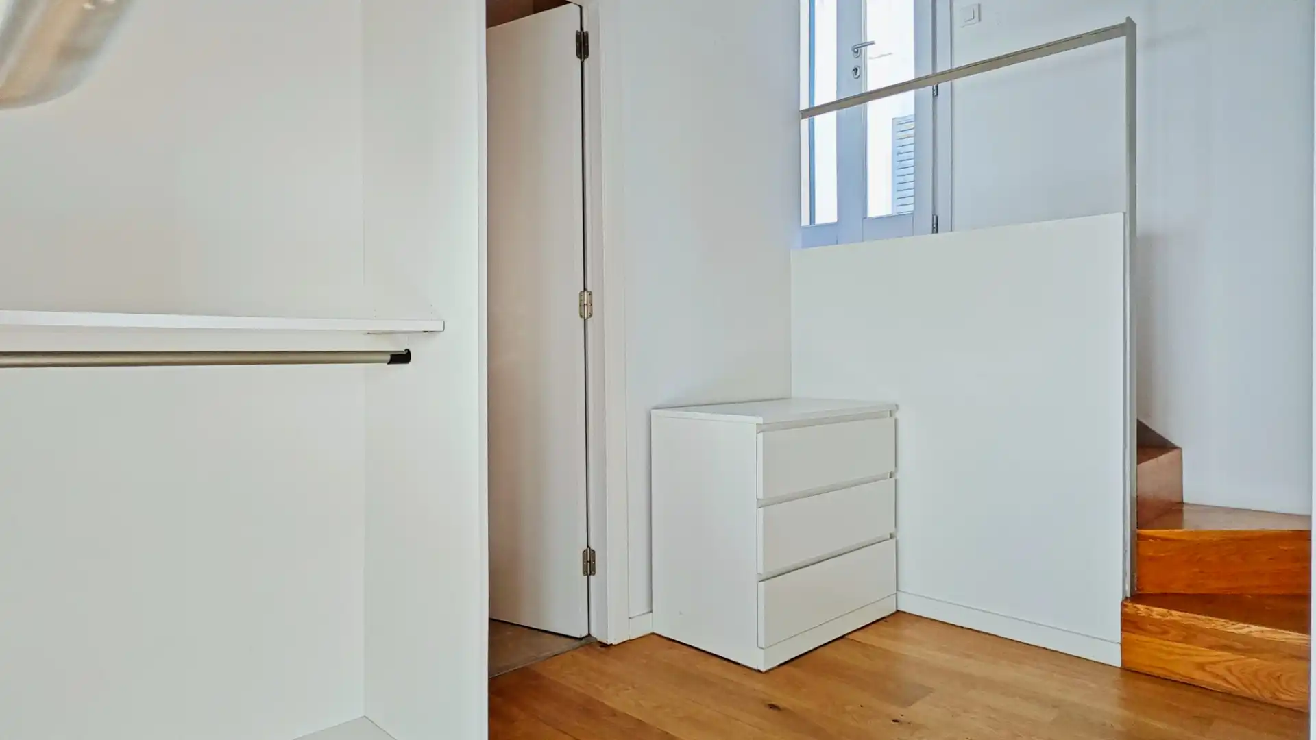 Schlafzimmer von Dachboden zur Miete in  Palma de Mallorca mit Klimaanlage, Heizung und Parkett