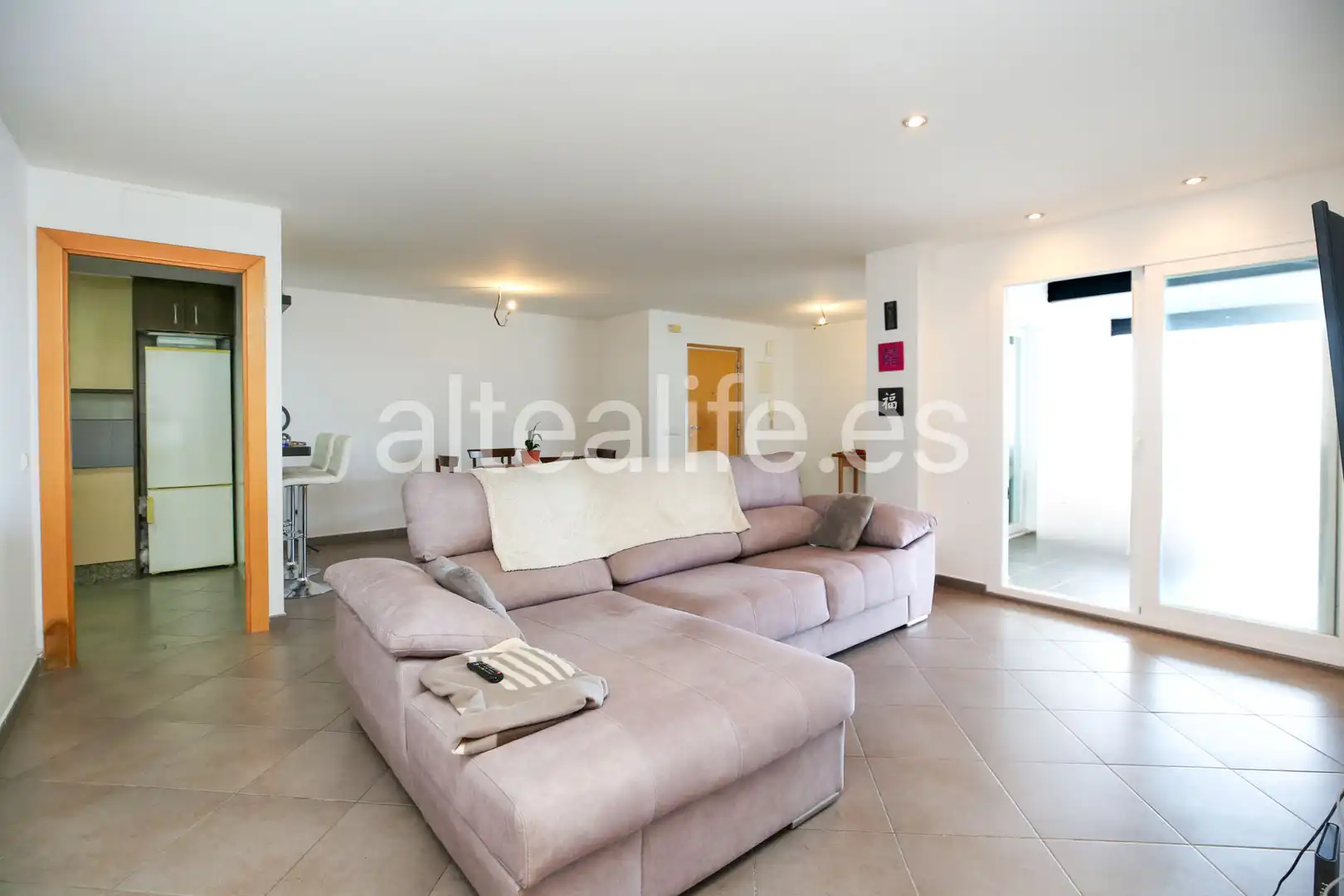 Sala de estar de Apartamento en venta en Callosa d'en Sarrià con Calefacción y Terraza