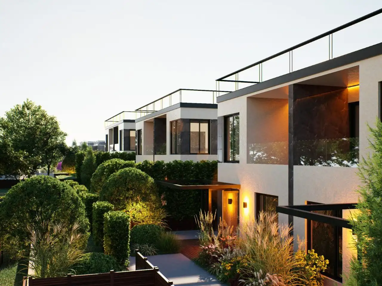 Exterior view of Detached homes for sale in Lloret de Mar  with Air Conditioner, Private garden and Parquet flooring