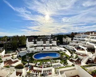Exterior view of Duplex for sale in Marbella  with Air Conditioner, Storage room and Community pool