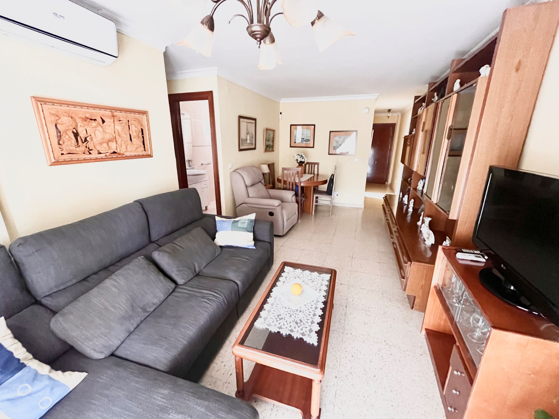Sala d'estar de Pis en venda en Málaga Capital amb Aire condicionat, Moblat i Forn