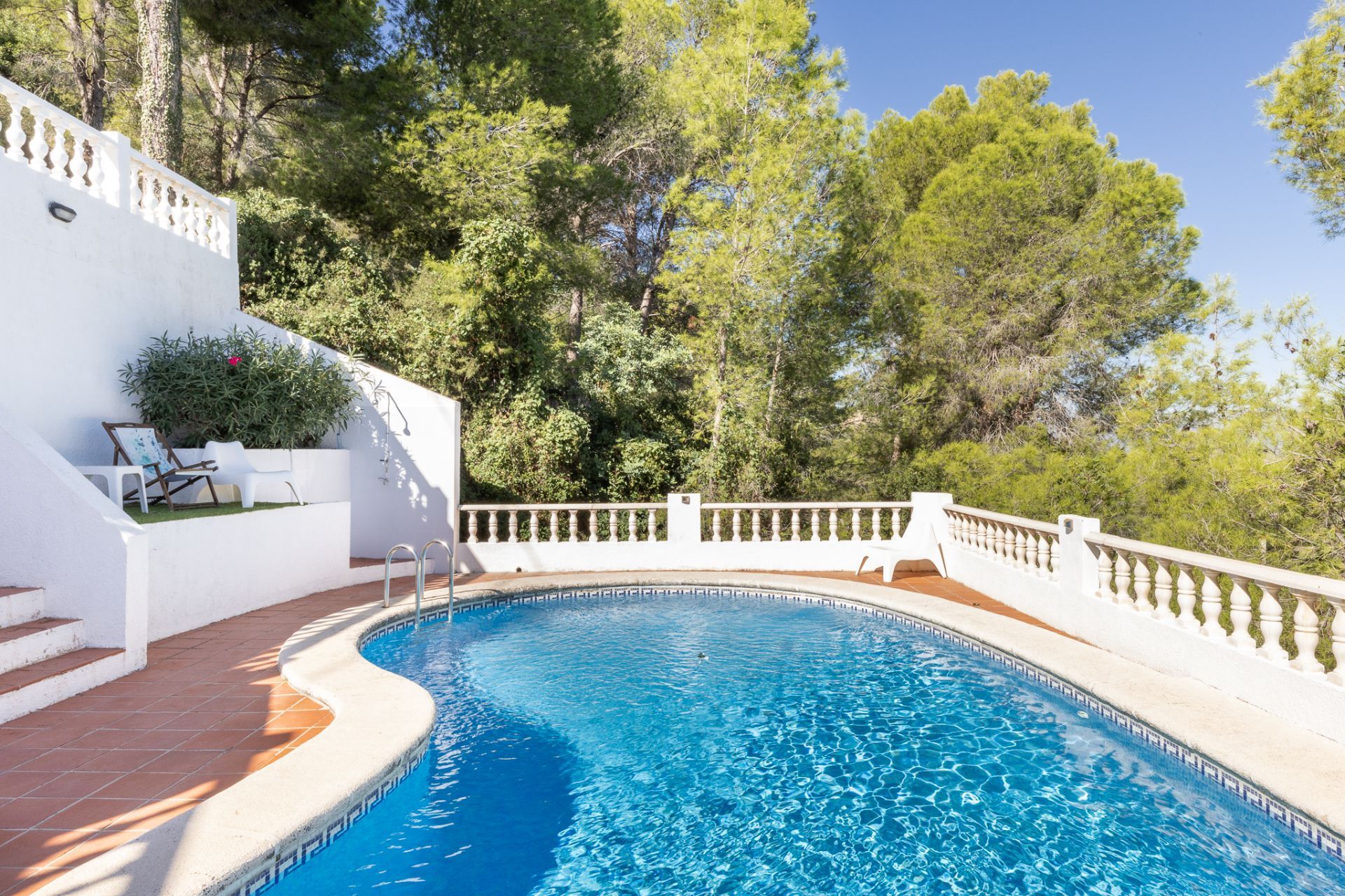 Swimming pool of House or chalet for sale in La Font d'en Carròs  with Air Conditioner, Terrace and Storage room