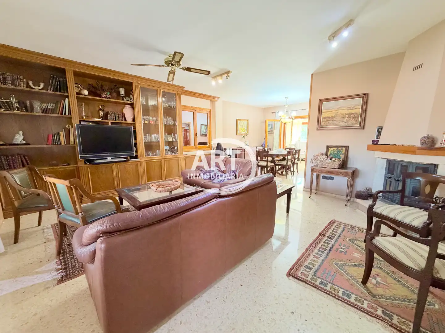 Living room of Houses for sale in Riba-roja de Túria  with Air Conditioner, Heating and Private garden