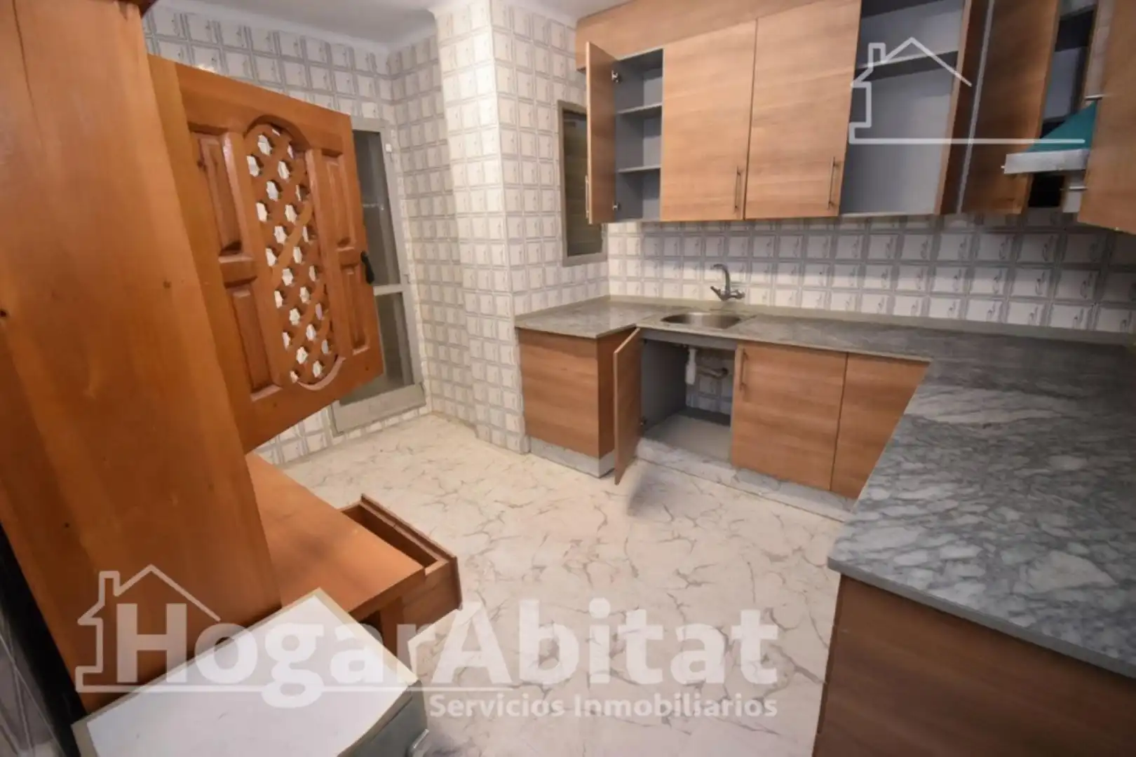 Kitchen of Flat for sale in Vila-real  with Furnished and Balcony