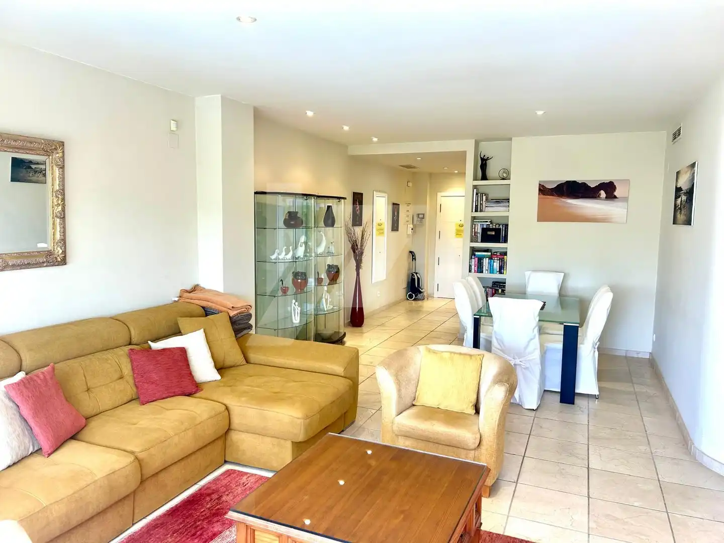 Sala de estar de Apartamento en venta en Moraira con Aire acondicionado, Calefacción y Jardín privado
