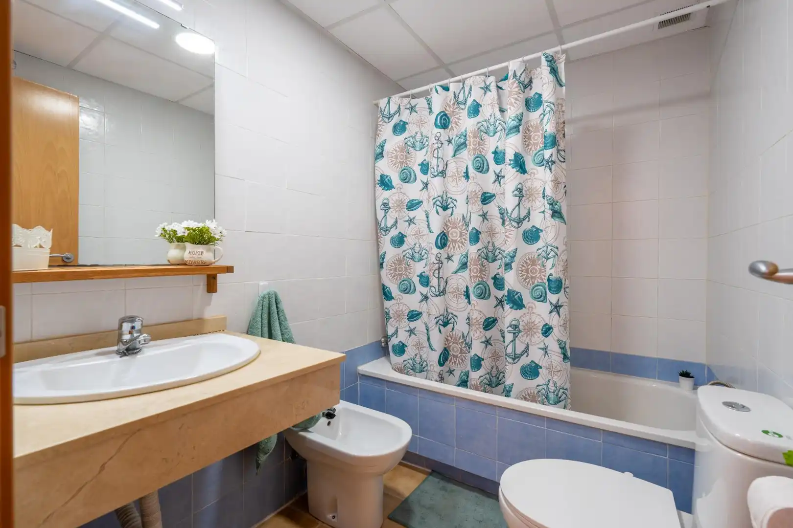 Badezimmer von Maisonette zum Verkauf in Mojácar mit Klimaanlage, Privatgarten und Terrasse