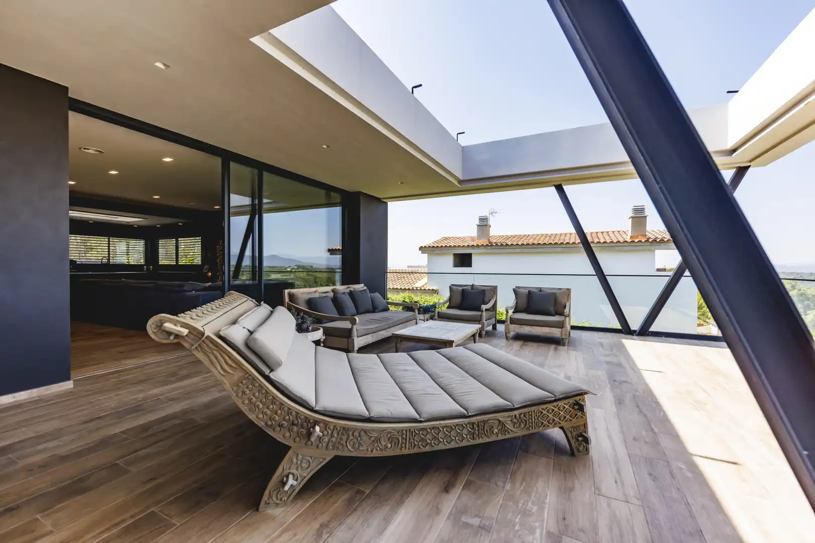 Terrace of Houses for sale in Sant Julià de Ramis  with Air Conditioner, Heating and Terrace