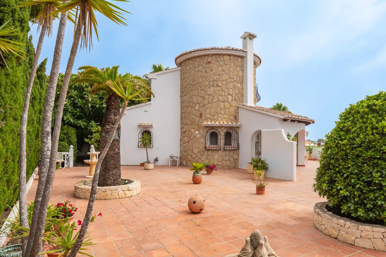 Vista exterior de Casa o chalet en venta en Jávea / Xàbia con Jardín privado, Terraza y Piscina