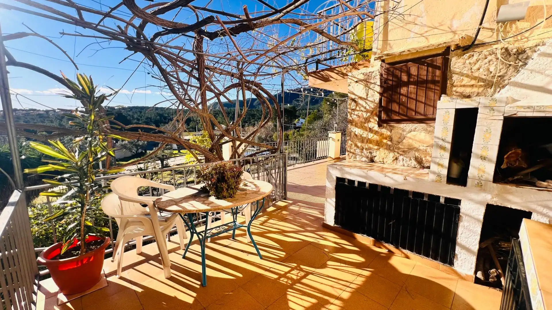 Terraza de Finca rústica en venta en Pratdip con Aire acondicionado, Jardín privado y Terraza