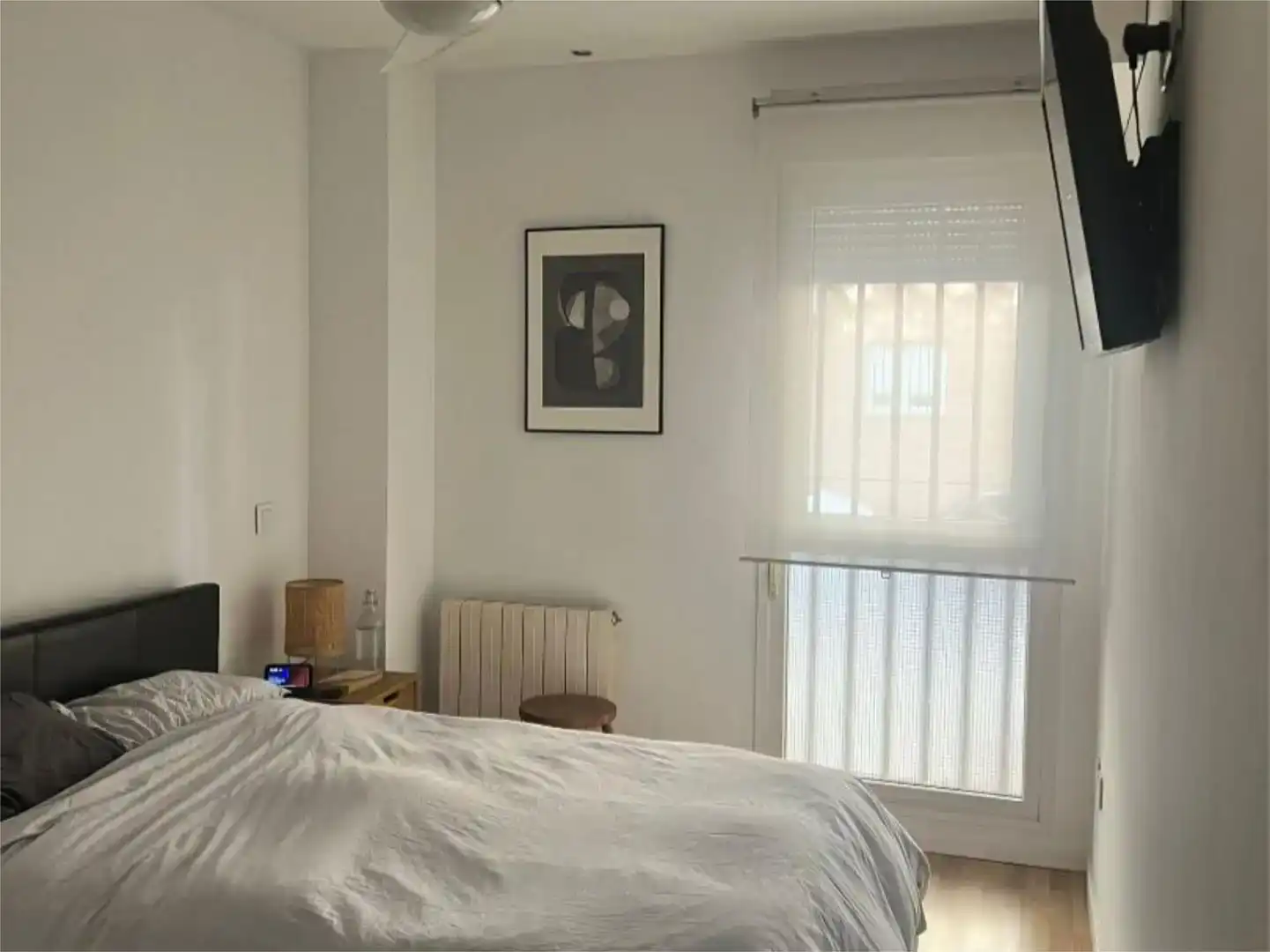 Schlafzimmer von Wohnung zur Miete in  Madrid Capital mit Klimaanlage