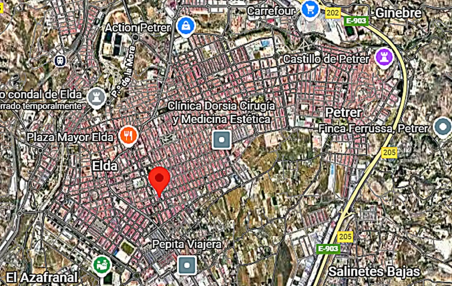 Vista exterior de Piso en venta en Elda con Terraza y Balcón