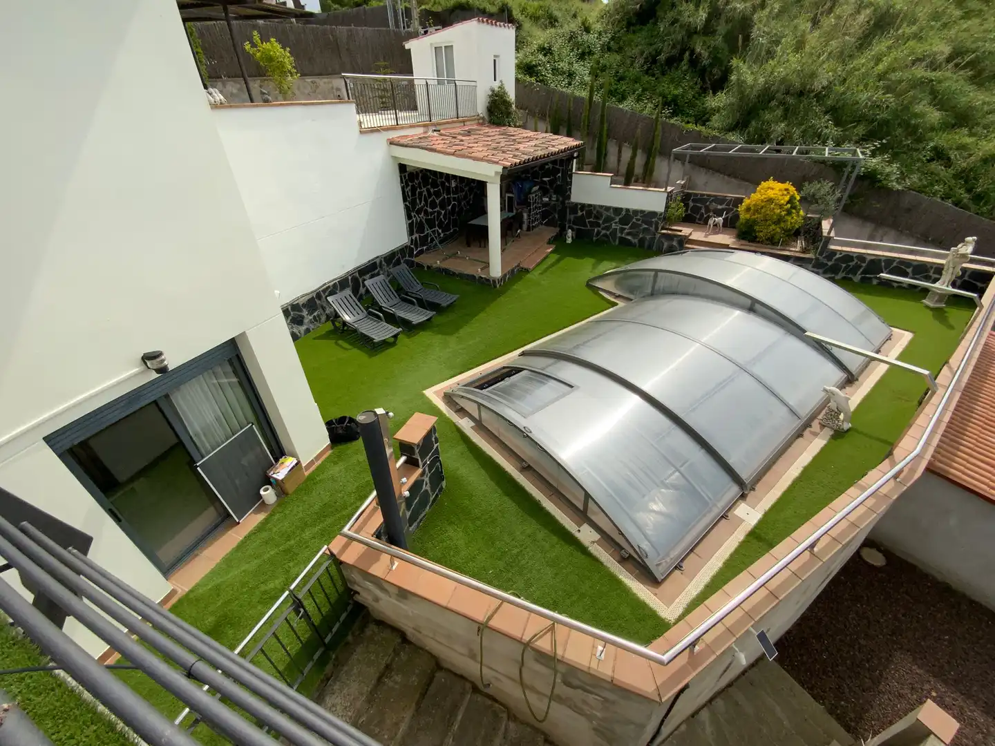 Terraza de Casa adosada en venta en Terrassa con Calefacción, Jardín privado y Terraza