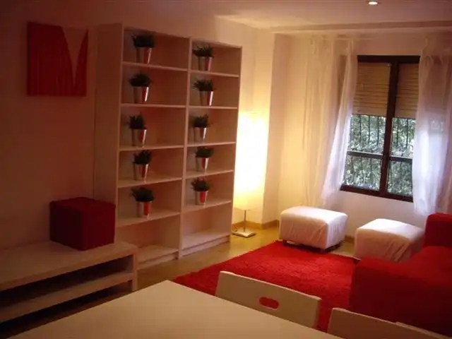 Wohnzimmer von Wohnung zur Miete in Valencia mit Klimaanlage