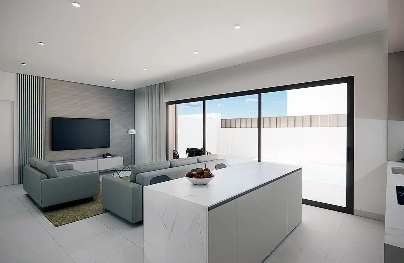 Sala de estar de Planta baja en venta en Pilar de la Horadada con Aire acondicionado, Calefacción y Terraza