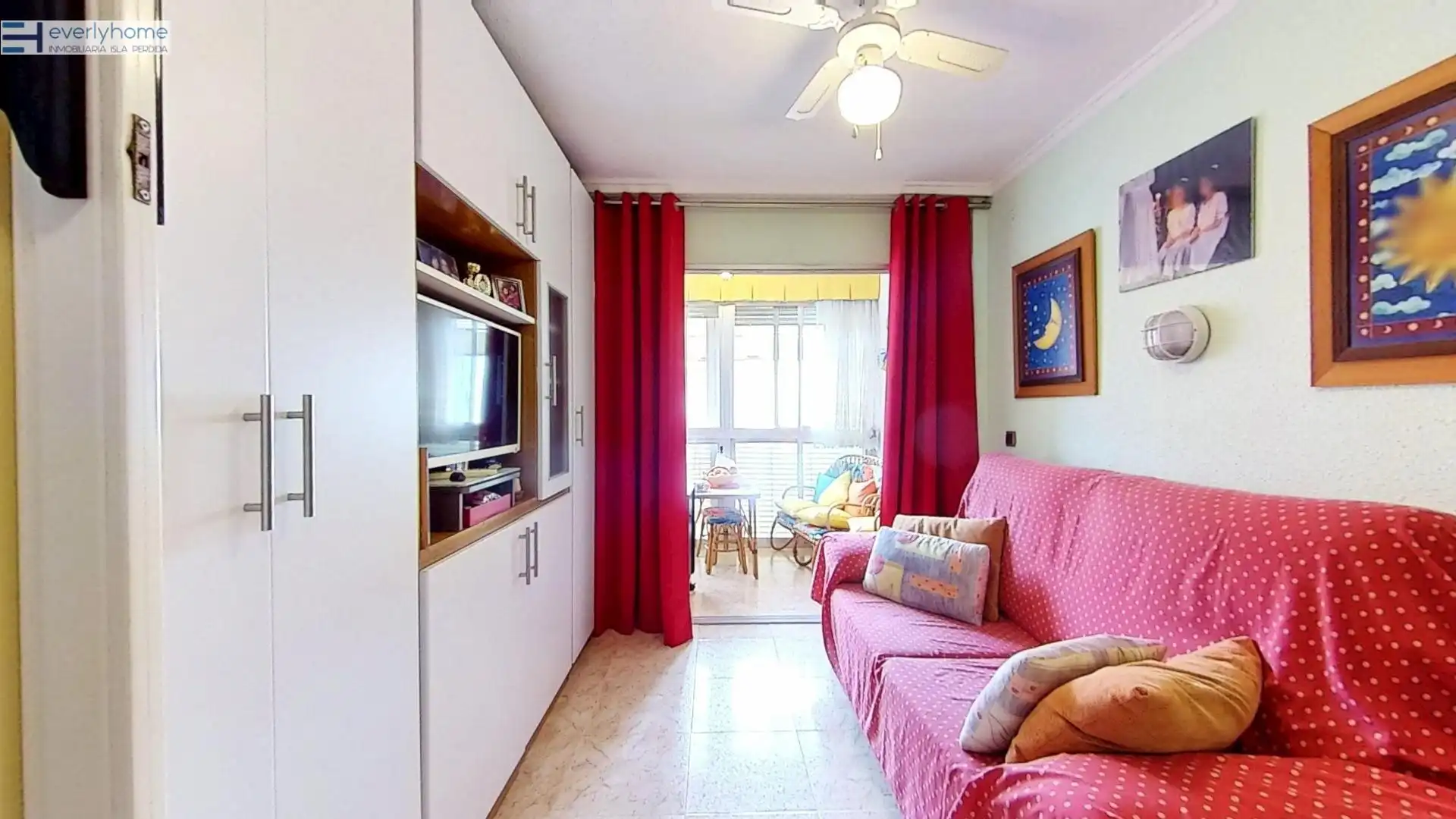 Sala de estar de Apartamento en venta en La Pobla de Farnals con Jardín privado y Piscina comunitaria