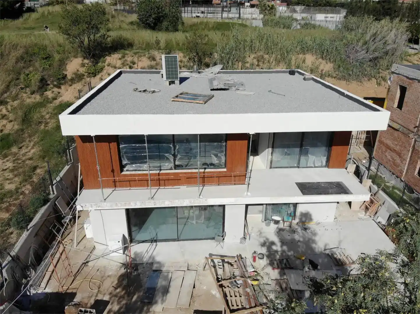 Vista exterior de Pis en venda en Vilassar de Dalt amb Aire condicionat, Jardí privat i Piscina