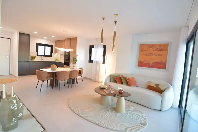 Wohnzimmer von Wohnung zum Verkauf in Villajoyosa / La Vila Joiosa mit Klimaanlage und Heizung
