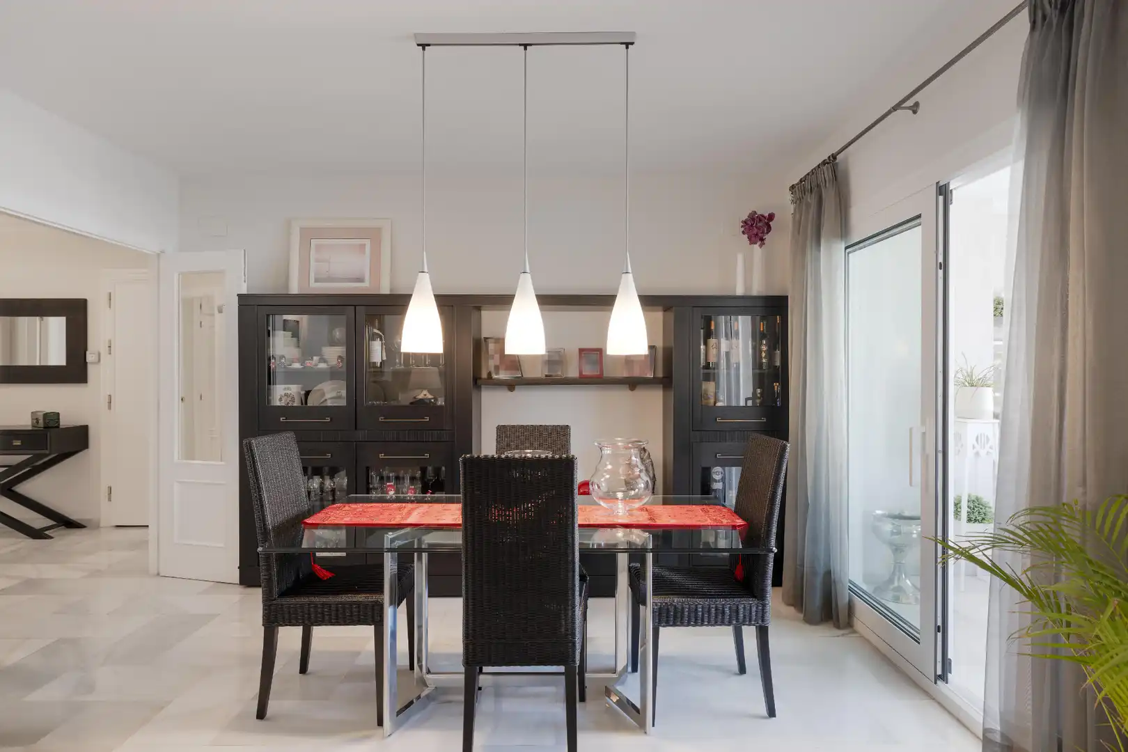 Esszimmer von Wohnung zum Verkauf in Málaga mit Klimaanlage, Privatgarten und Abstellraum
