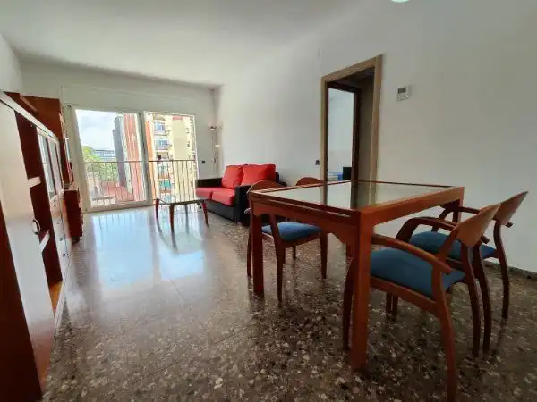 Wohnzimmer von Wohnung zur Miete in Barcelona mit Klimaanlage, Terrasse und Möbliert