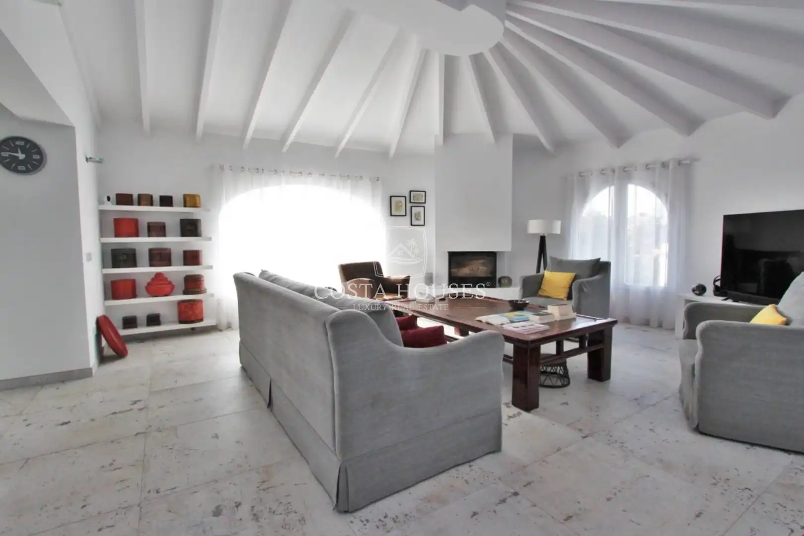 Sala d'estar de Casa o xalet en venda en Jávea / Xàbia amb Aire condicionat, Jardí privat i Terrassa