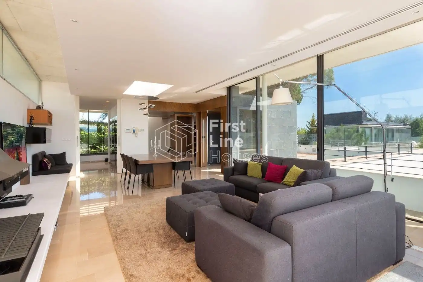 Sala de estar de Casa o chalet en venta en Caldes de Malavella con Aire acondicionado, Calefacción y Terraza