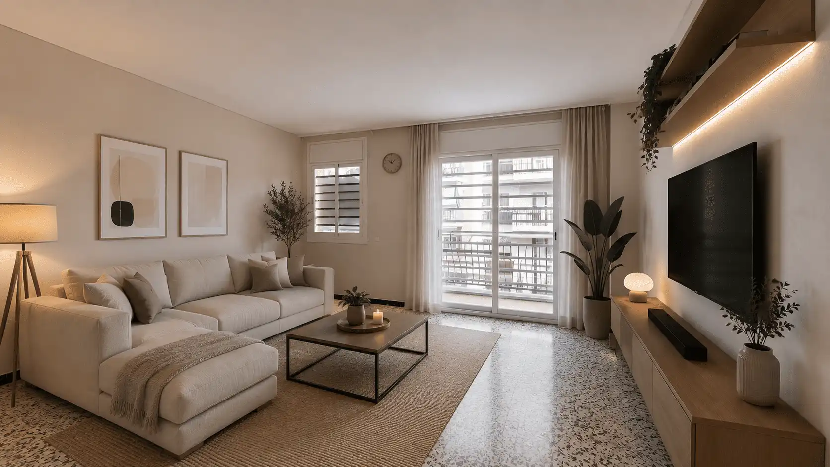 Wohnzimmer von Wohnung zum Verkauf in Granollers mit Terrasse