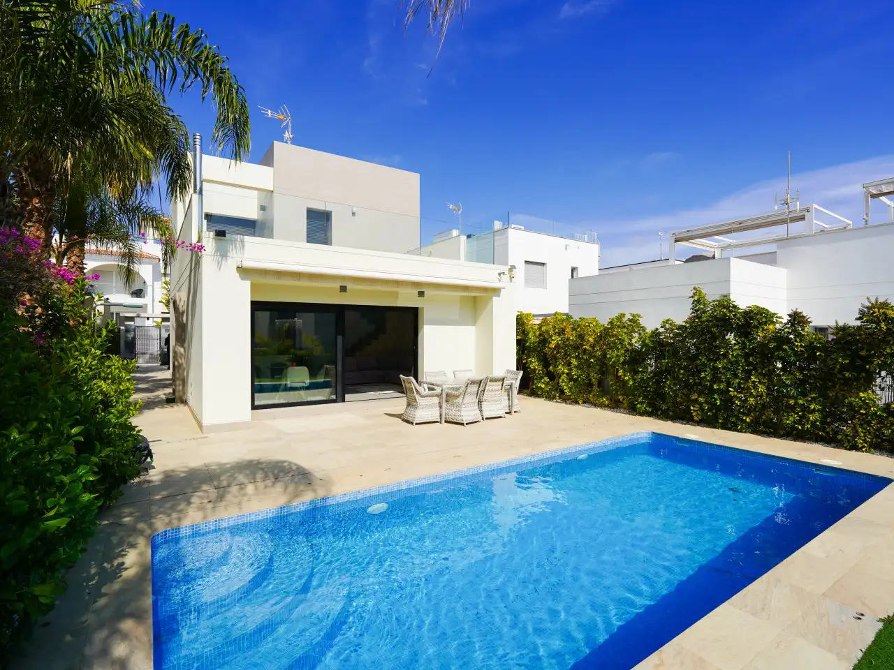 Swimming pool of Houses for sale in Rojales  with Air Conditioner, Heating and Private garden