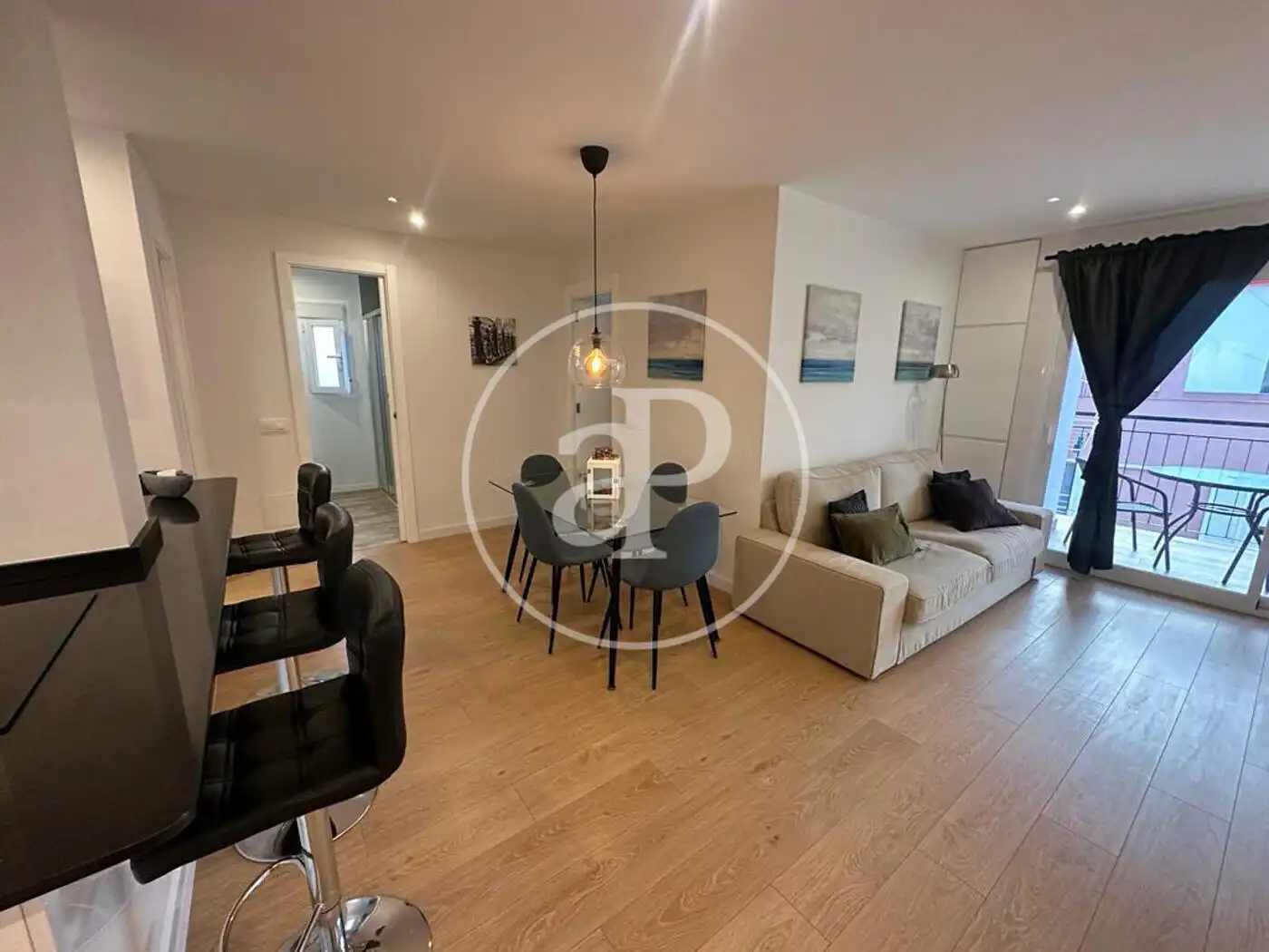 Wohnzimmer von Wohnung zur Miete in  Palma de Mallorca mit Klimaanlage, Heizung und Möbliert