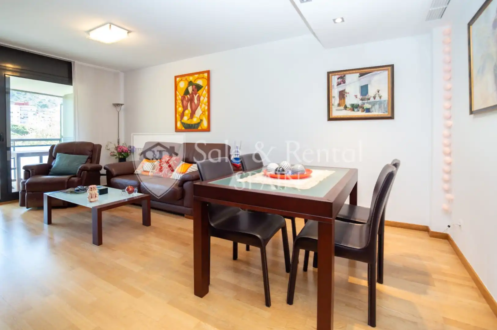 Wohnzimmer von Wohnung zum Verkauf in Tossa de Mar mit Klimaanlage, Heizung und Terrasse