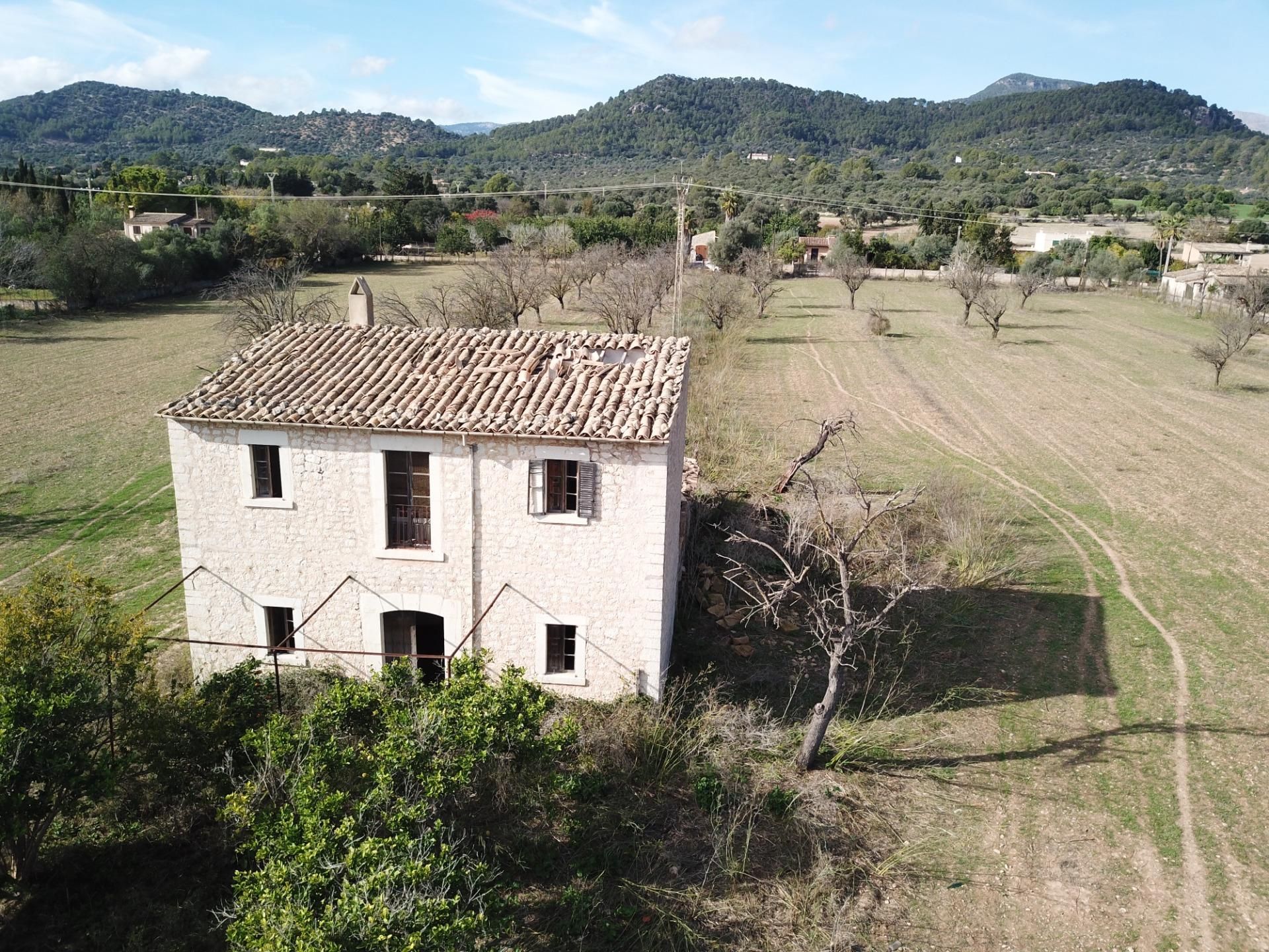 Vista exterior de Finca rústica en venda en Binissalem amb Jardí privat