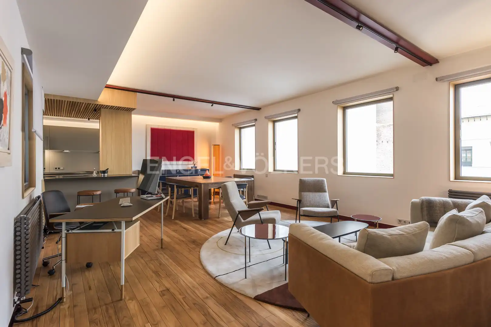 Living room of Flat for rent in Barrio de Salamanca