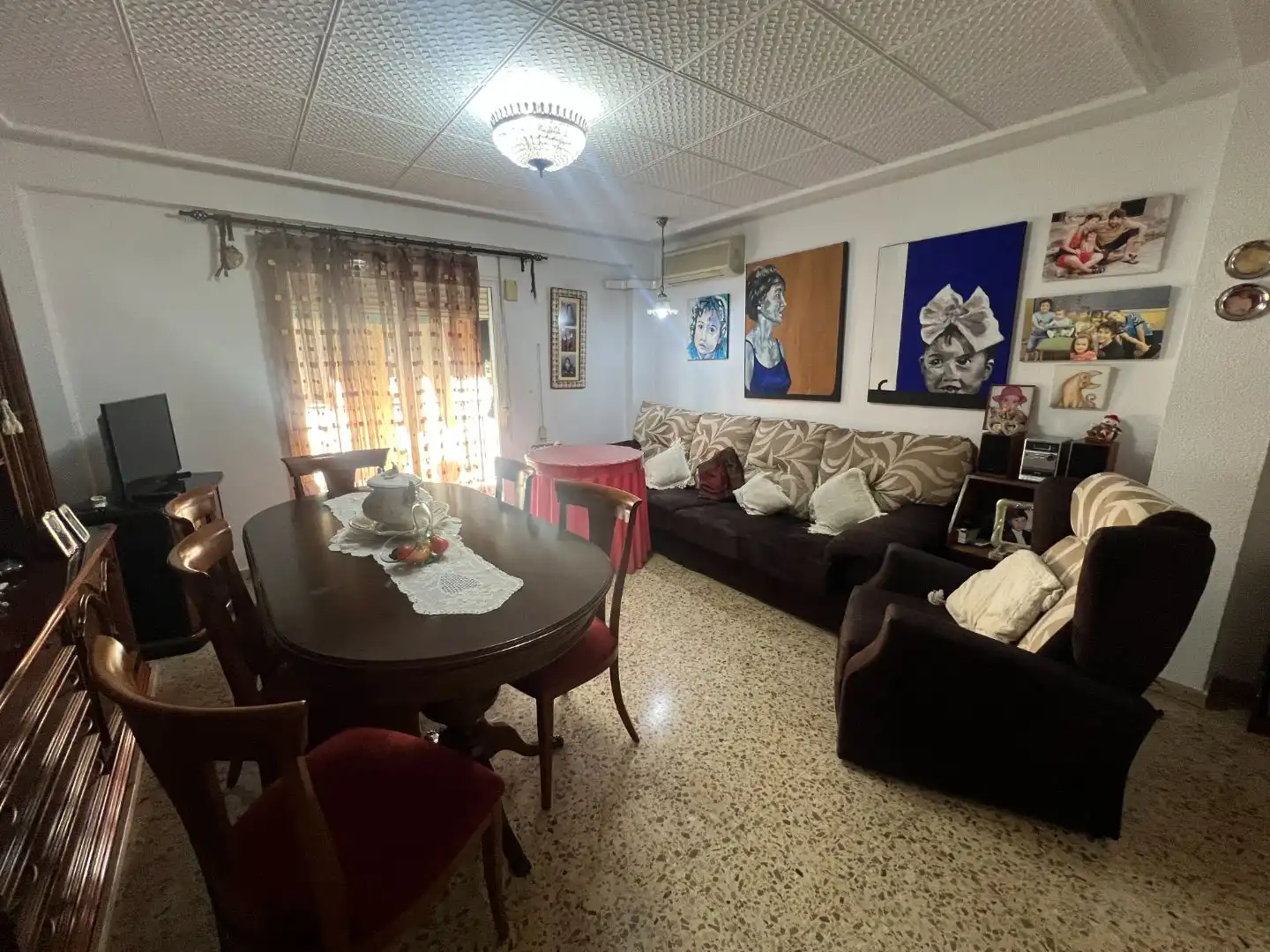 Wohnzimmer von Wohnung zum Verkauf in  Valencia Capital mit Klimaanlage und Balkon