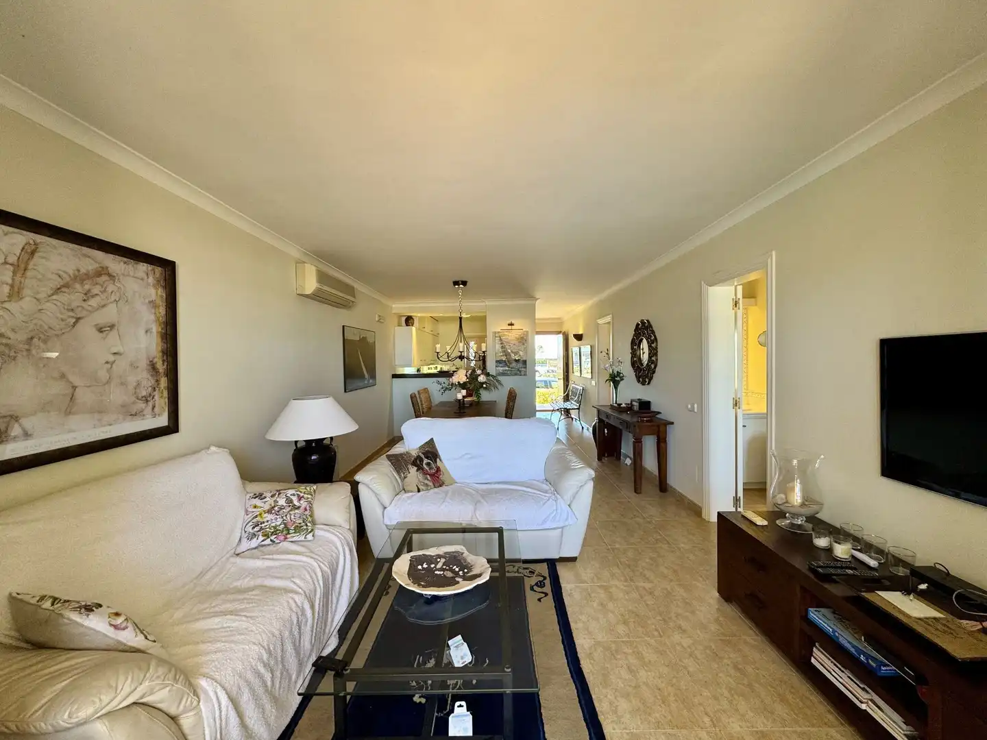 Sala de estar de Apartamento de alquiler en Campos con Aire acondicionado, Calefacción y Terraza